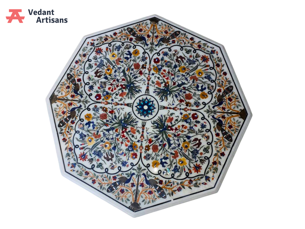 Custom Octagonal Dining Room Table Top for Home Decoration